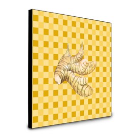 Caroline's Treasures Galangal on Basketweave Artwork Panel Wall-Decor, Multicolor