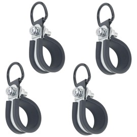 ITROLLE 4-Pack Non-Slip Weed Eater Trimmer Shaft Clamps for 26-28mm Poles, Black