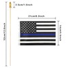 Newperlite Thin Blue Line American Police Stick Flag Small Mini