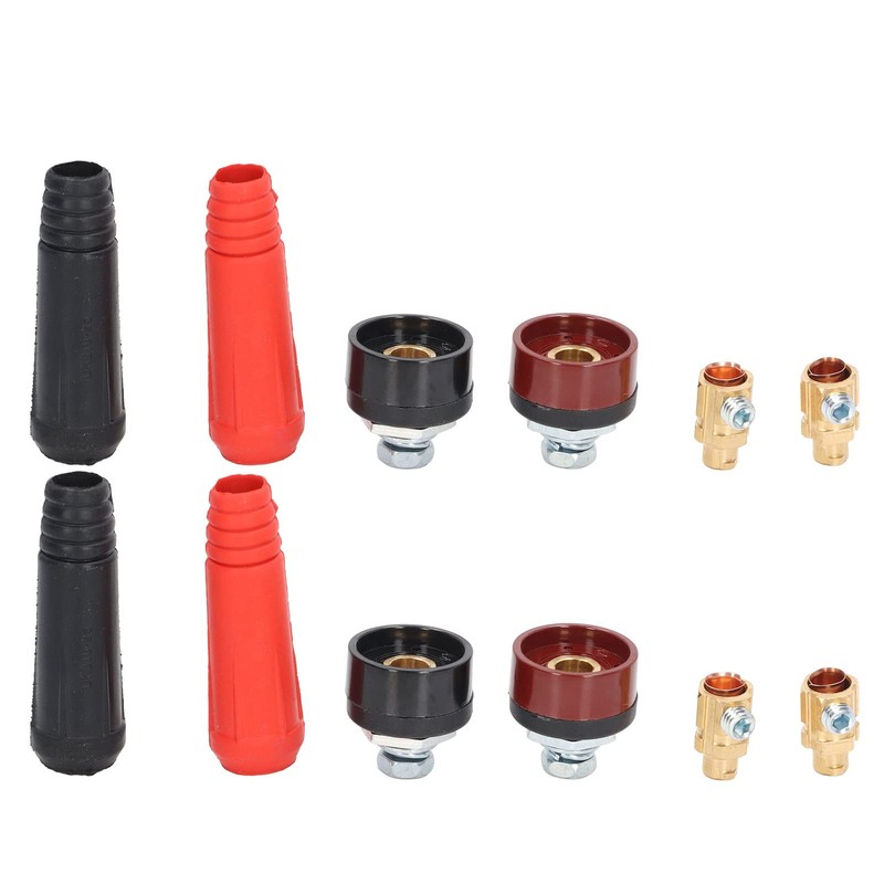 Welding Cable Panel Connector High Security Stable Power Supply 12Pcs