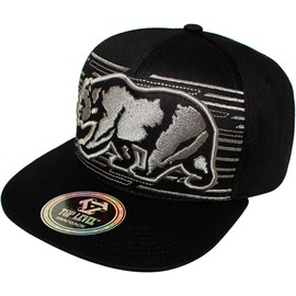 4350 DISTRICT Men's Adjustable Cotton Snapback Cap 10 (N21CR337 Black)