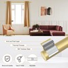 OLV 2 Pack Gold Curtain Rods for Windows 48 to