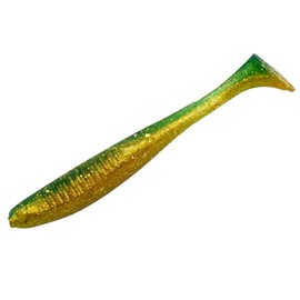 Bait Breath Egg Tail Shad 3.4" #958 Gold Green