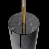 Prism Brassed Gold LED Floor Lamp with On/Off Switch Faux