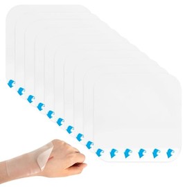 Pack of 4 Hydrocolloid Wound Dressings, 15 x 15 cm, Extra Thin Hydrocolloid Plasters, Large Waterproof Wound Plasters for Cuts, Abrasions, Pressure Points, Blisters, Acne and Venous Leg Ulcers