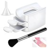 Nail Dip Powder Tray | Portable Double Layer Powder Tray,Glitter