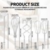 BOXOB 6pcs Hand Mixer Attachments Set, Stainless Steel Dough Hooks