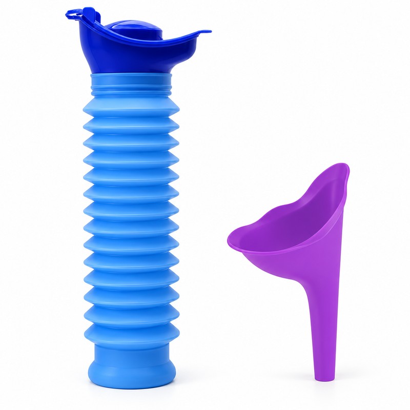 1set Urinal Car Urinal Bucket Outdoor Standing Urine Emergency Travel