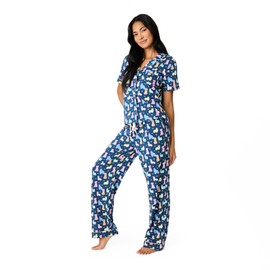 PJ Salvage Women's Whimsy Pj Set, Navy, Small