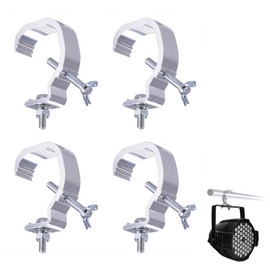 Pack of 4 Hooks for Trusses, Quick Buckle Stage Lighting Clamp, Stage Lighting Clamp, for DJ Products Par Light Fit 30-52 mm Tube Diameter, for Par Stage Lighting Moving Head Light Lamp