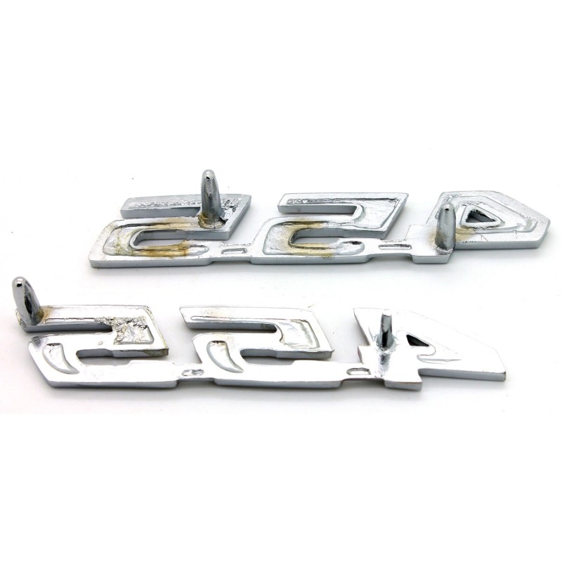 BBRP NEW 455 Hood Emblem Set Red & Chrome Trim