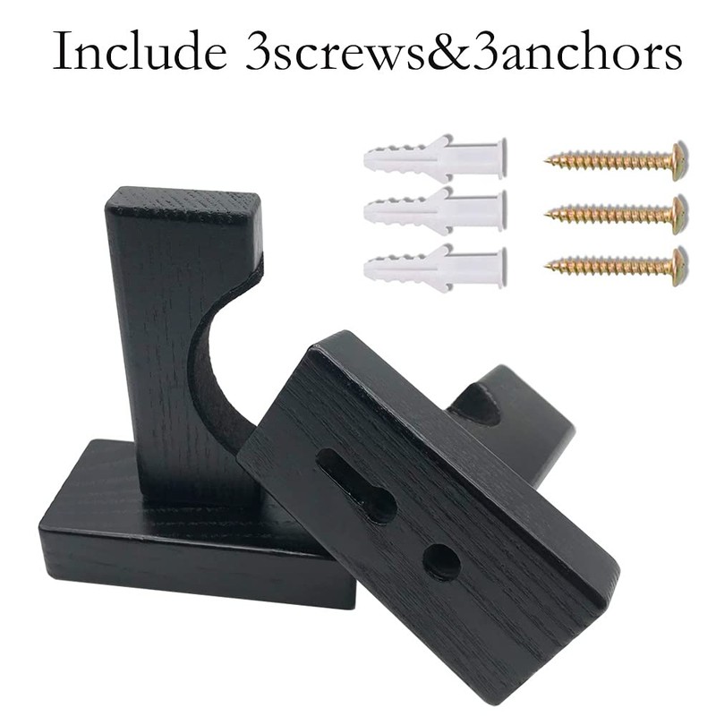 Baseball Bat Display Wall Mount Holder,Solid Wood Baseball Bat Rack