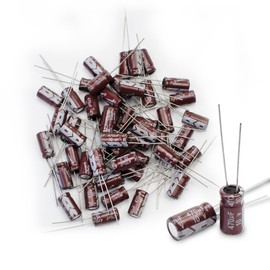Innfeeltech 50 Pcs Electrolytic Capacitor 470uF 10V Aluminum Radial Electrolytic Capacitors