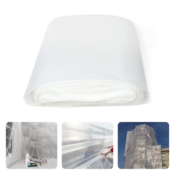 Fencer Wire 6 mil Clear Plastic Sheeting, Heavy-Duty Plastic Sheet,