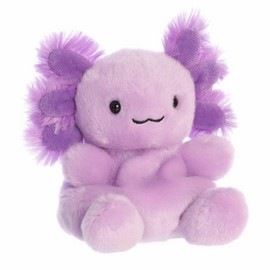Aurora® Adorable Palm Pals™ Xavier Purple Axolotl™ Stuffed Animal - Fun Collectible Plush for Kids and Adult Collectors - Perfect for Decorating Rooms and Birthday Gifts - Purple 5 Inches