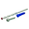 Everbilt #10-12 x 1-1/4 Blue Ribbed Plastic Drywall Anchor Kit
