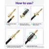 VCELINK Banana Plugs, Speaker Wire Connectors, 4mm 24K Gold Plated