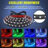 Nilight 3PCS 60 Inch RGB Truck Bed Light Strip Kit