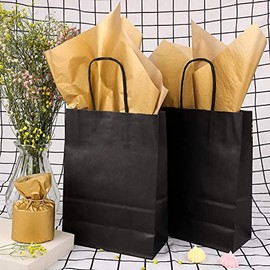 Amison Papel de Regalo Papel Envoltura 60 Hojas 50x35cm Seda Metálico Dorado Blanco para Regalos Bodas Cumpleaños Fiesta Manualidades