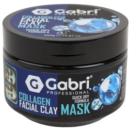 Gabri Professional Facial Clay Mask 450g, Natural Calcium Face Masks Skincare for Deep Cleanse, Peel Off, Blackhead Remover, Tightens Skin for A Healthier Complexion for Women, Men (Collagen)