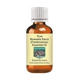 Devprayag Pure Boswellia Sacra (Frankincense) Essential Oil (Boswellia Sacra) Natural Therapeutic Grade Steam Distilled 30ml (1 oz)