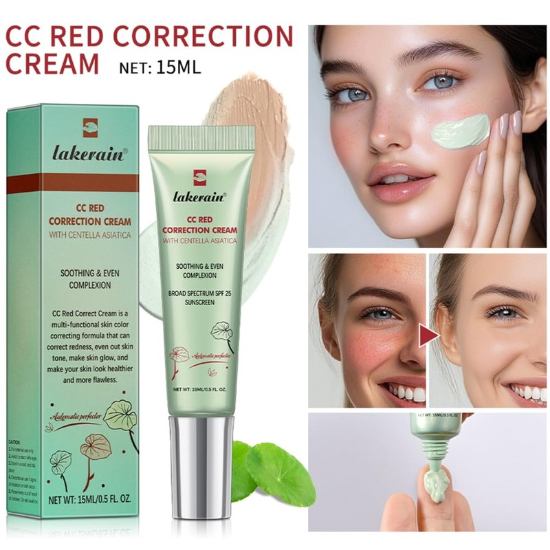 Color Correcting CC Cream with Centella Asiatica (Green)