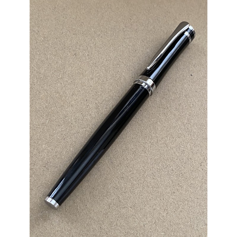 Rhapsody Luxury 3035 Executive Steel Fountain Pen BLACK Ink Pens