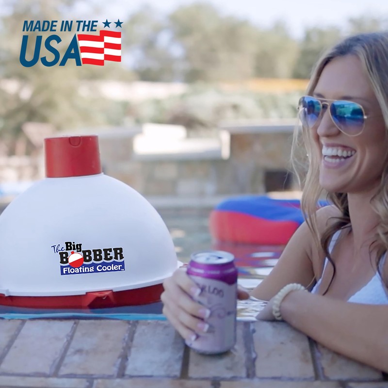 The Big Bobber Floating Cooler, Outdoors Floating Ice Chest, Portable