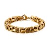 SeiMios Chain Link Bracelet for Men, 6mm Stainless Steel Byzantine