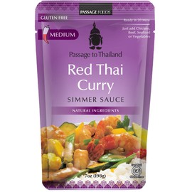 Passage Foods To Thailand, Red Thai Curry Simmer Sauce, 7 Ounce, 3 Count