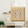 Amerelle Baker Double Duplex Unfinished Wood Wallplate