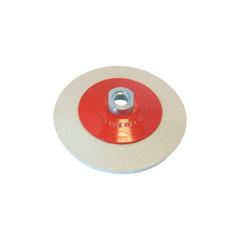 Silverline 105864 Bevelled Felt Buffing Wheel 115 mm