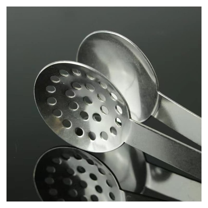 Mr. Gadget's Solutions Stainless Steel Teabag Tongs Squeezer Holder Herb