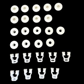 White Wire Shelf Clip Kit Fit for Dometic 6/8 Cu. Ft. Refrigerators, Wire Shelf Plug 3316450.9019