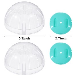 2 Pieces Hamster Exercise Ball, 5.7 Inch Guinea Pigs Running Ball Transparent Plastic Hamster Wheel for Dwarf Rabbits Small Pets to Reduce Boredom and Increase Activity