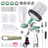 Zeinlenx HVLP Spray Gun With 10Pcs 600ML Disposable Paint Cups,