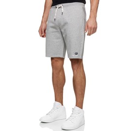 Indicode Men's INRobbie Sweat Shorts with Drawstring | Men's Shorts Sports Shorts for Men, Lt Grey Mix