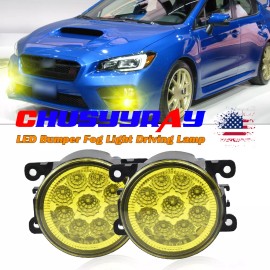 CHUSYYRAY Gold Yellow 4300K Fog Light Lamp For Acura Honda Nissan Subaru Scion Suzuki Ford
