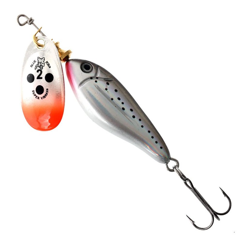 Blue Fox MINNOW SUPER VIBRAX FISHING LURE VMC HOOKS -