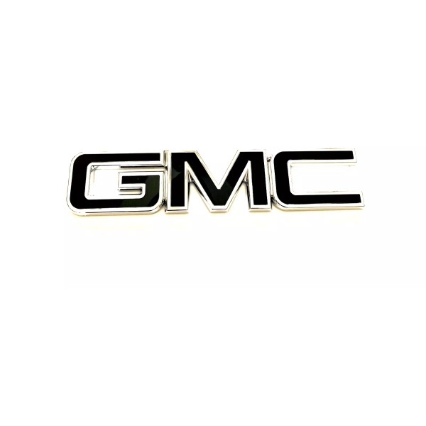 Unbranded GM Rear Tailgate Emblem Chrome Black for 2015-2019 GMC