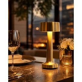 Rechargeable Touch Table Lamp for Home Decor – Cordless Dimmable LED Light with 3 Color Modes for Bedroom and Dining