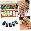 Mikinona 5pcs DIY Nail Art Foils Glass Stencil Stickers for