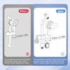 Hibbent Adjustable Shower Head Holder for Slide Bar, Universal 18-25mm