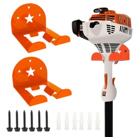 MusixiA Garage Organizer Trimmer Rack,2 Pack Heavy Duty Weed Eater Hanger,Trimmer Hanger for Grass Trimmer, Hedge Trimmer Trimmer Power Tool Organizer Wall Mount