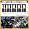 REPAIROCK 10pcs M5 5mm Motorcycle Windscreen Screws Fairing Windscreen Screws