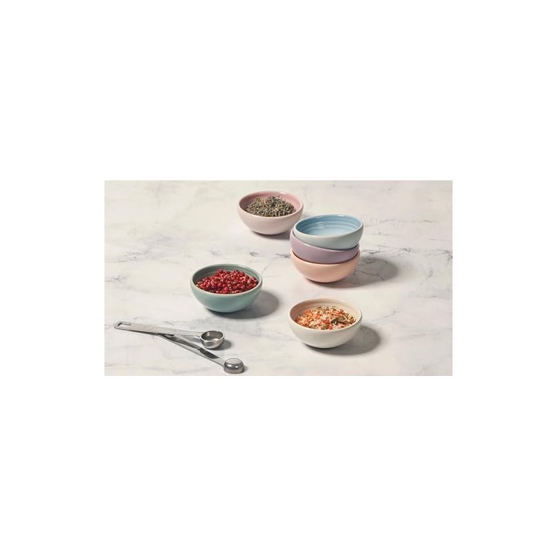 Le Creuset Stoneware Set Of 6 Vancouver Pinch Bowls, Pastel