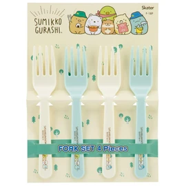 Skater F-18P Fork, Set of 4, Sumikko Gurashi, Camping