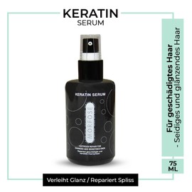Morfose Keratin Hair Serum 75 ml - Hair Serum with Keratin & Argan - Repairs Split Ends, Strengthens Hair Structure, Gives Shine - For All Hair Types