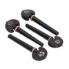 4PCS Fine Tune Peg Black Ebony Pre Punched Handmade Wear