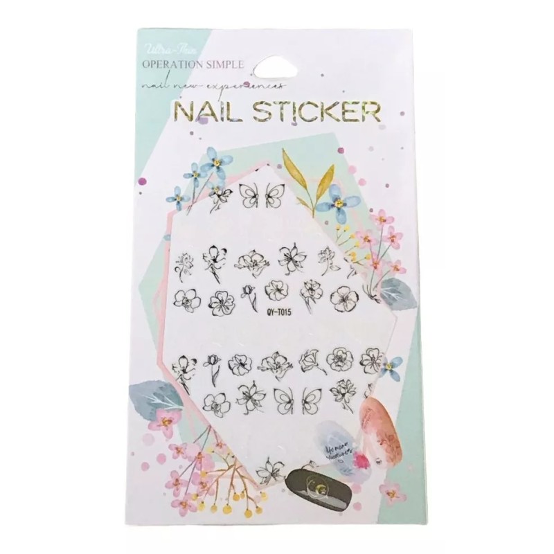 Nails stickers +1000 Stickers Para Uñas Nail Sticker Paquete 12